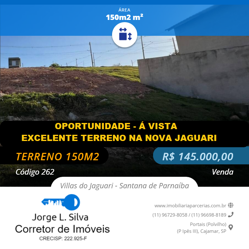 #262 - Área para Venda em Santana de Parnaíba - SP
