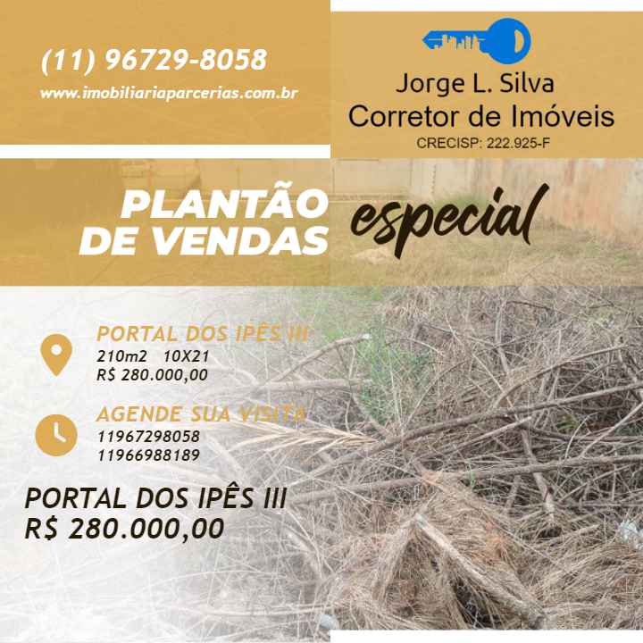 #376 - Terreno para Venda em Cajamar - SP