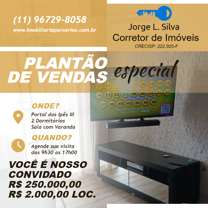 #391 - Apartamento para Venda em Cajamar - SP
