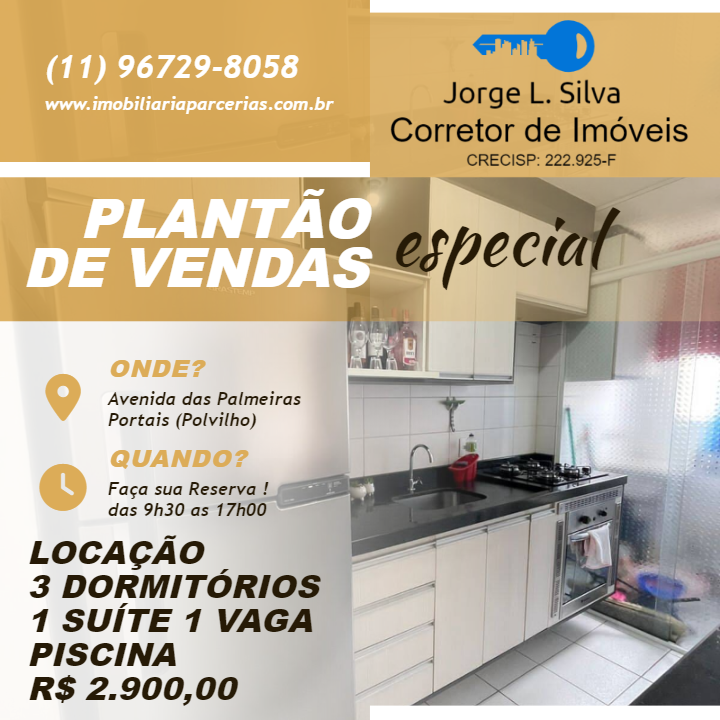 #467 - Apartamento para Locação em Cajamar - SP