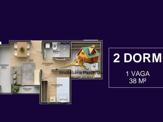 #989 - Apartamento para Venda em Cajamar - SP - 2