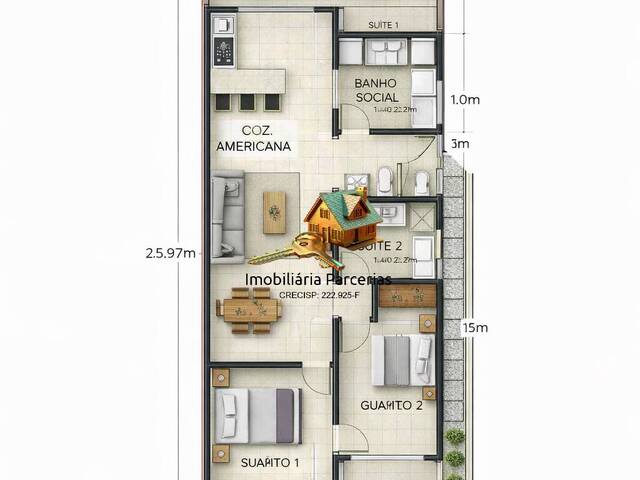 #1074 - Terreno para Venda em Cajamar - SP - 1